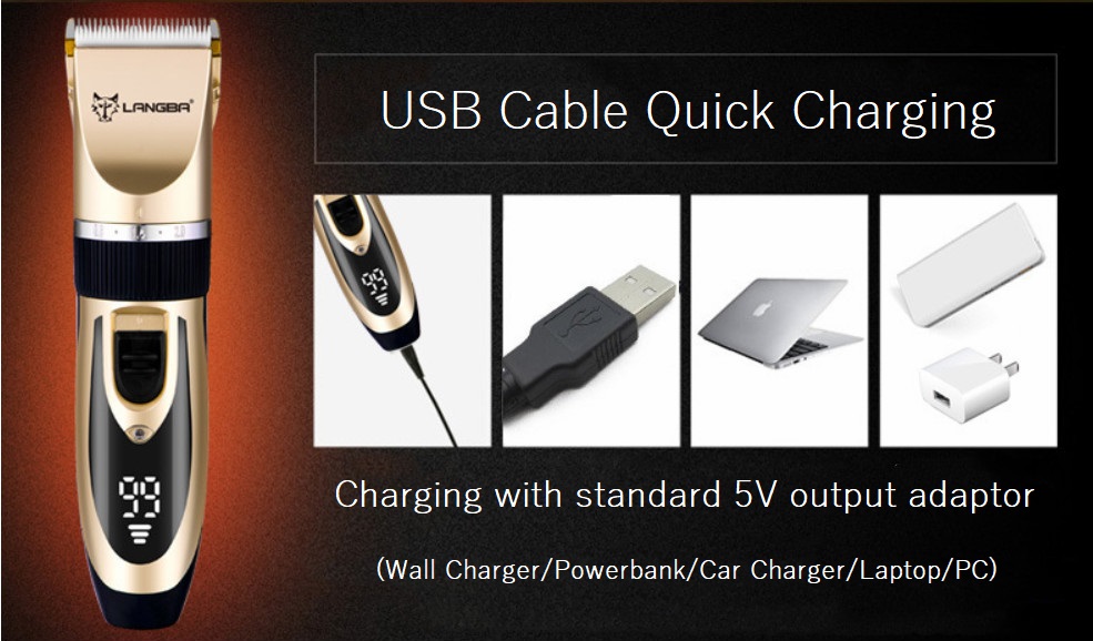 D88 কর্ডলেস পোষা গ্রুমিং ক্লিপার